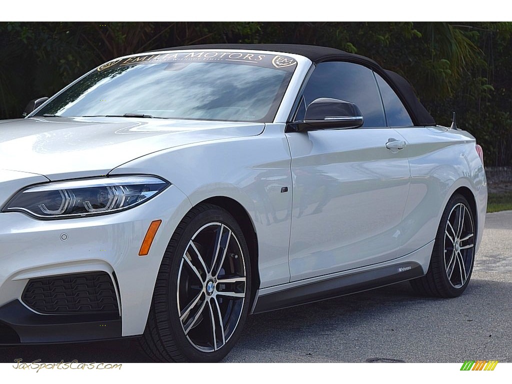 2019 2 Series M240i Convertible - Mineral White Metallic / Coral Red photo #27