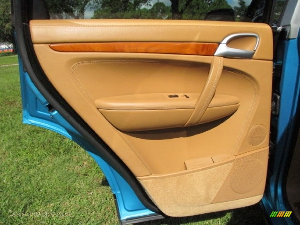 2008 Cayenne Turbo - Marine Blue Metallic / Sand Beige Full Leather photo #53