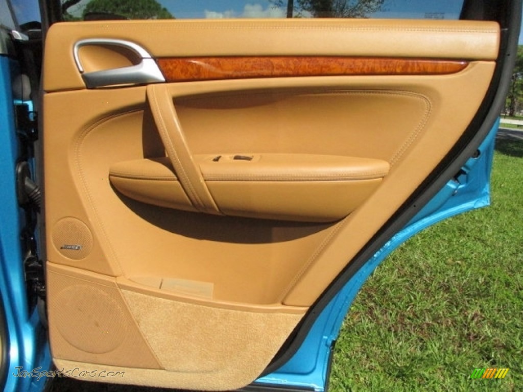 2008 Cayenne Turbo - Marine Blue Metallic / Sand Beige Full Leather photo #78