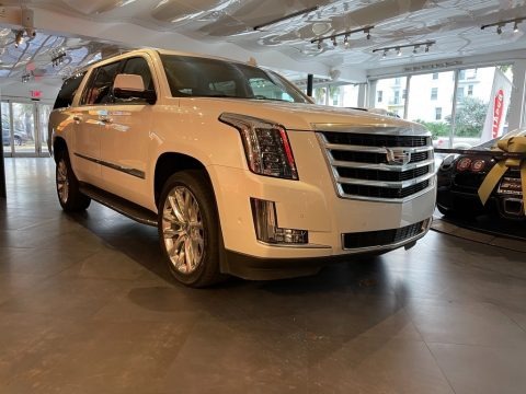 Crystal White Tricoat 2019 Cadillac Escalade ESV Luxury 4WD