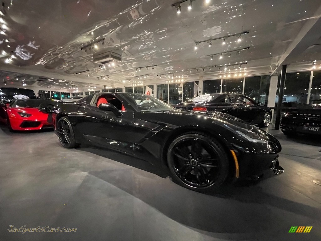 2016 Corvette Stingray Coupe - Black / Adrenaline Red photo #4