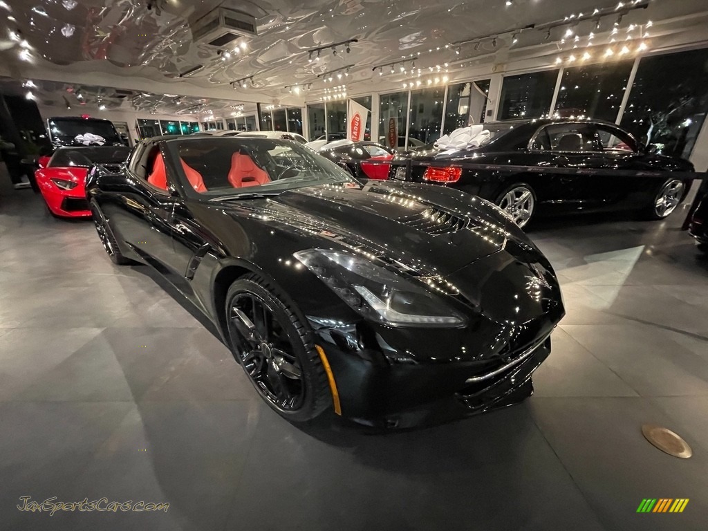 2016 Corvette Stingray Coupe - Black / Adrenaline Red photo #8
