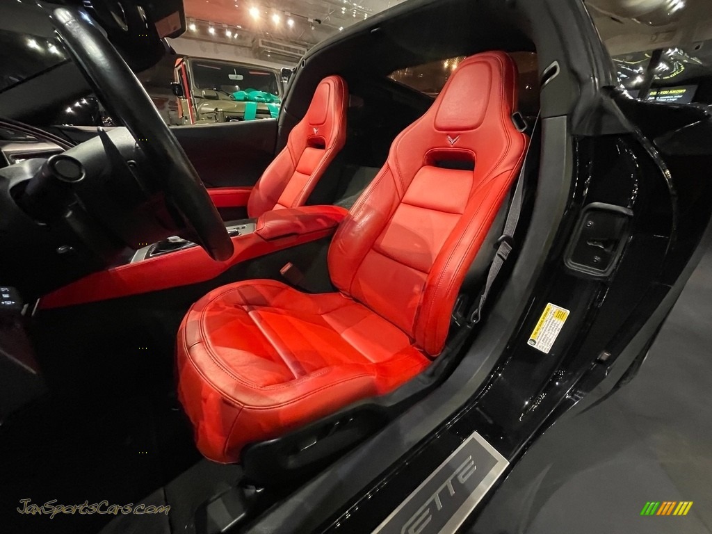 2016 Corvette Stingray Coupe - Black / Adrenaline Red photo #9