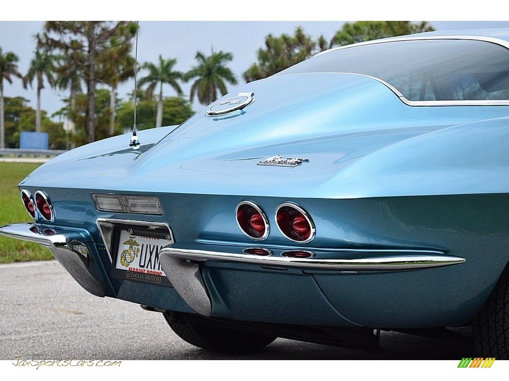 1967 Corvette Coupe - Marina Blue / White/Black photo #5