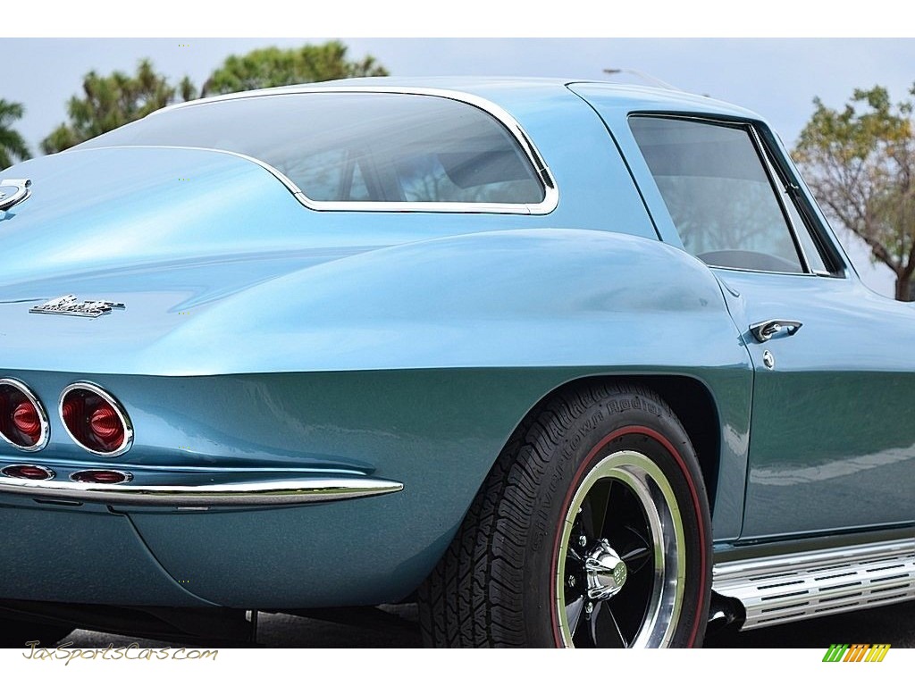 1967 Corvette Coupe - Marina Blue / White/Black photo #6