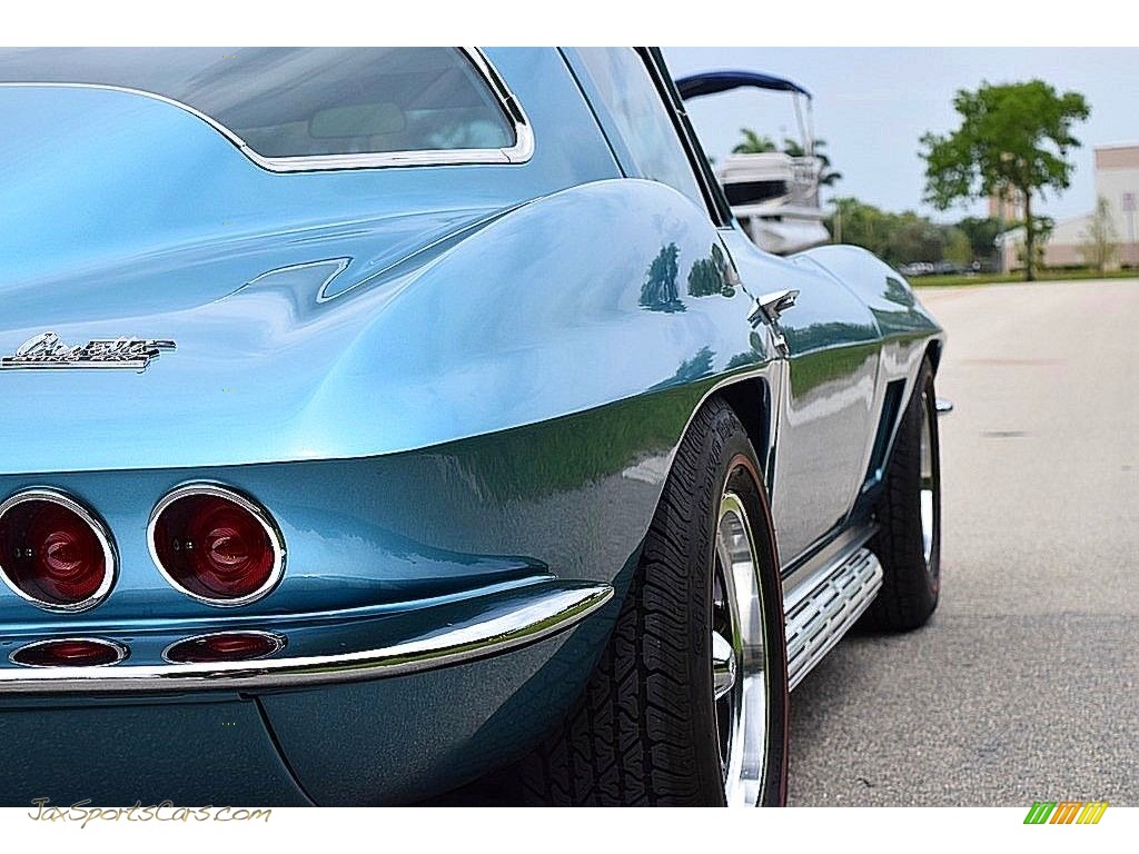 1967 Corvette Coupe - Marina Blue / White/Black photo #8