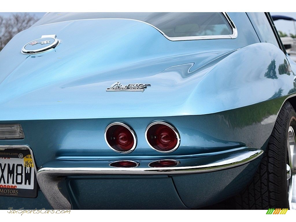 1967 Corvette Coupe - Marina Blue / White/Black photo #9