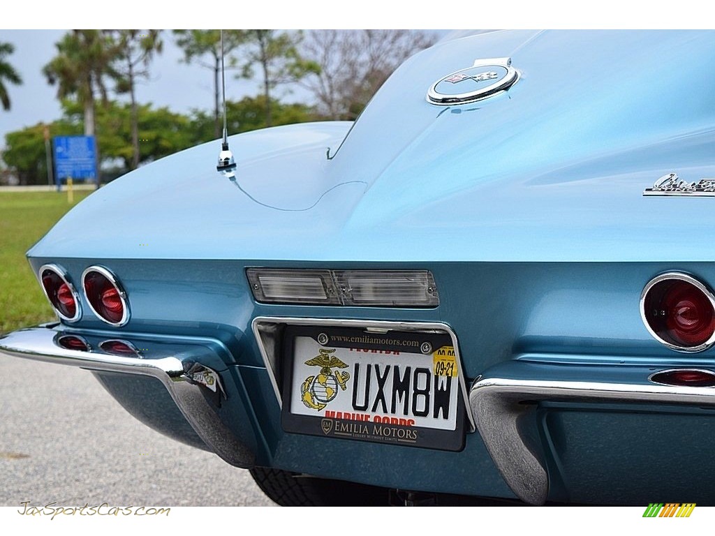1967 Corvette Coupe - Marina Blue / White/Black photo #10