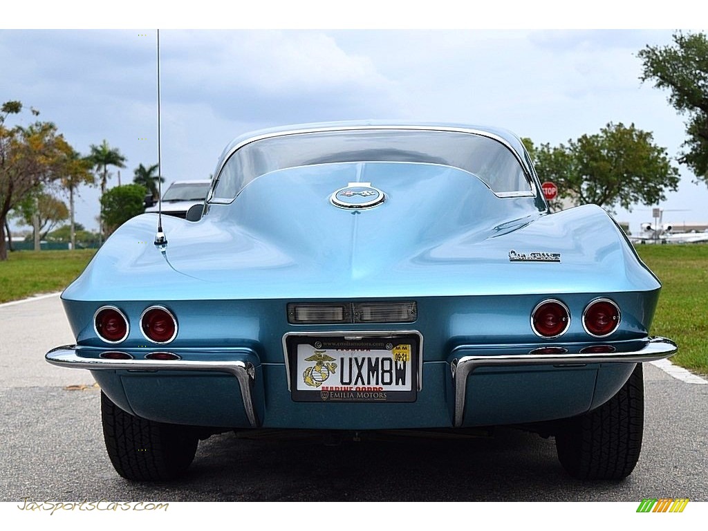 1967 Corvette Coupe - Marina Blue / White/Black photo #11