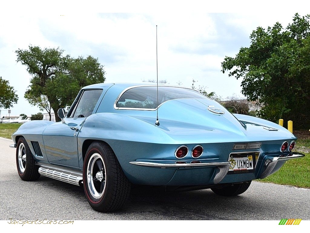 1967 Corvette Coupe - Marina Blue / White/Black photo #15