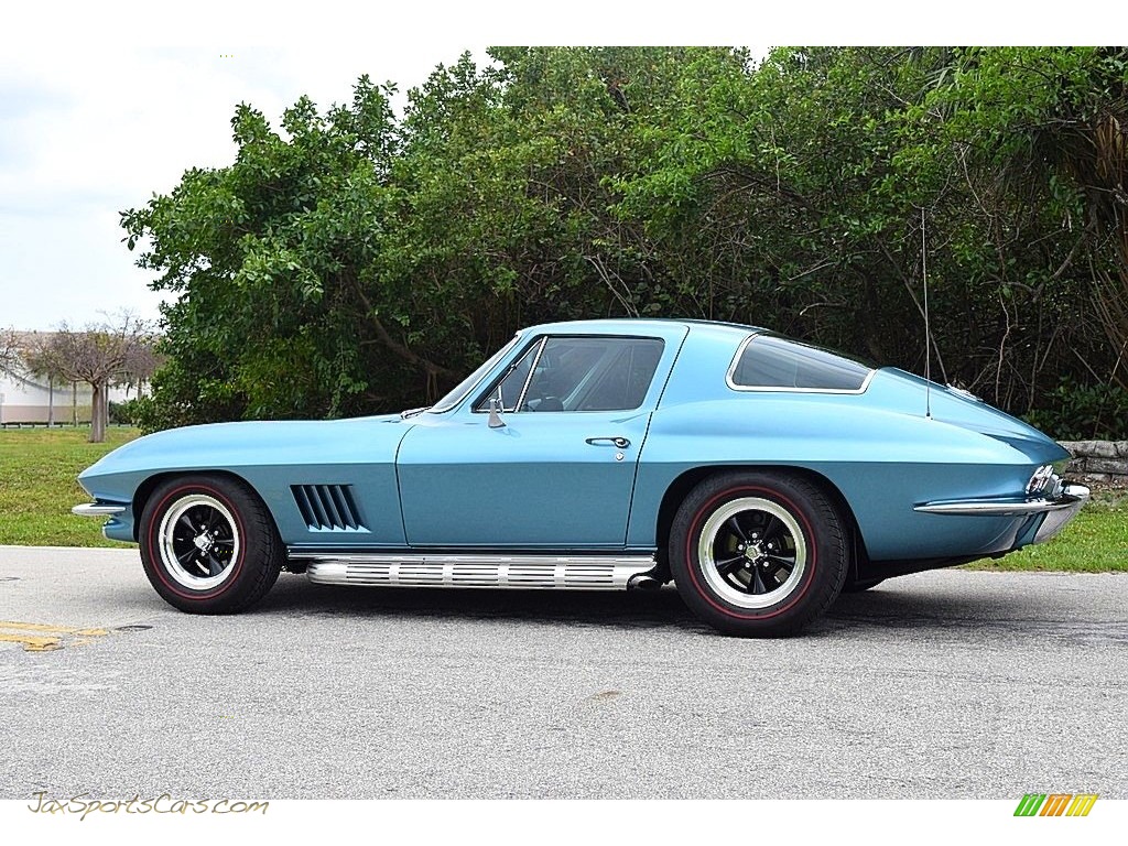 1967 Corvette Coupe - Marina Blue / White/Black photo #17