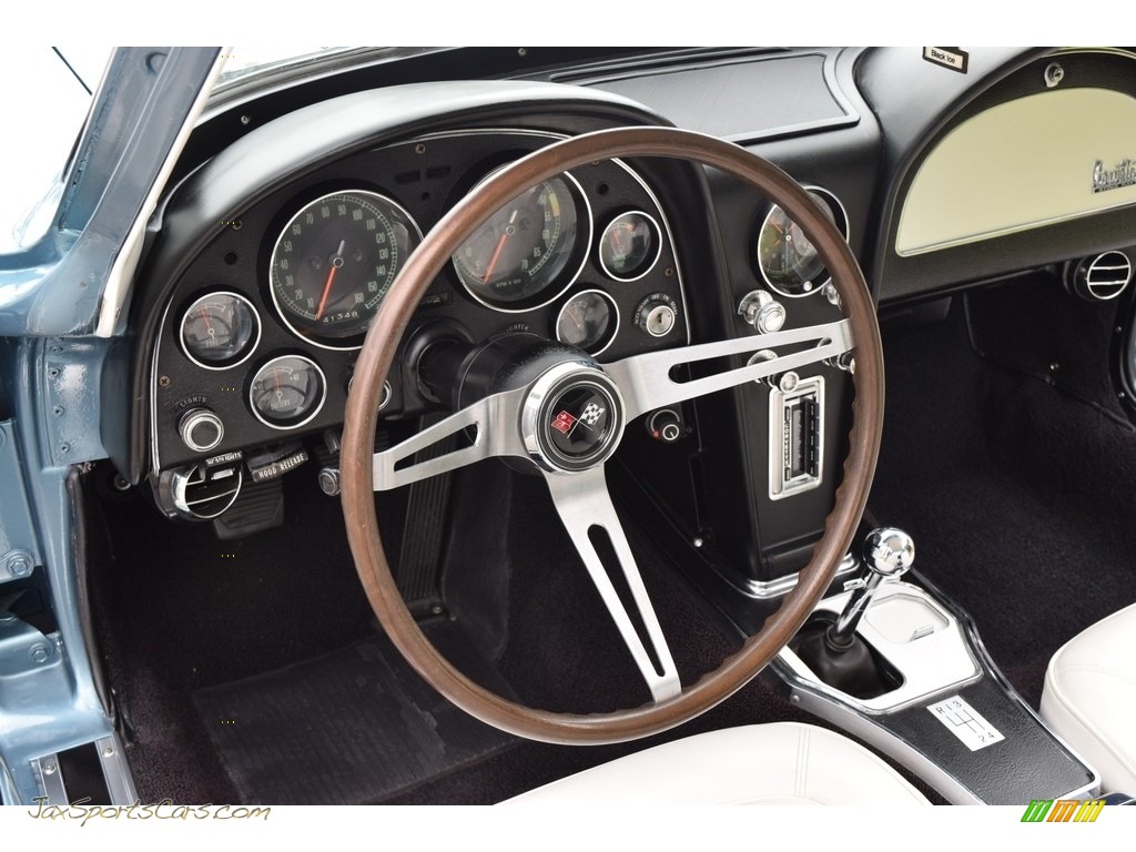 1967 Corvette Coupe - Marina Blue / White/Black photo #66