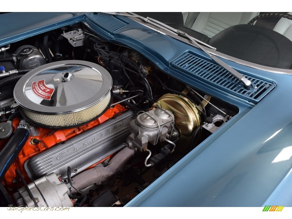 1967 Corvette Coupe - Marina Blue / White/Black photo #100