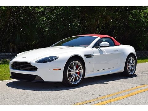 Stratus White 2012 Aston Martin V8 Vantage Roadster