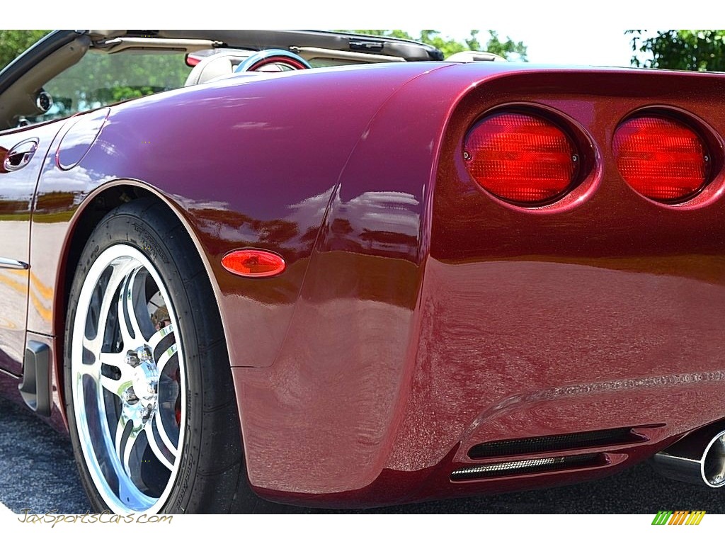 2003 Corvette Convertible - 50th Anniversary Red / Shale photo #10