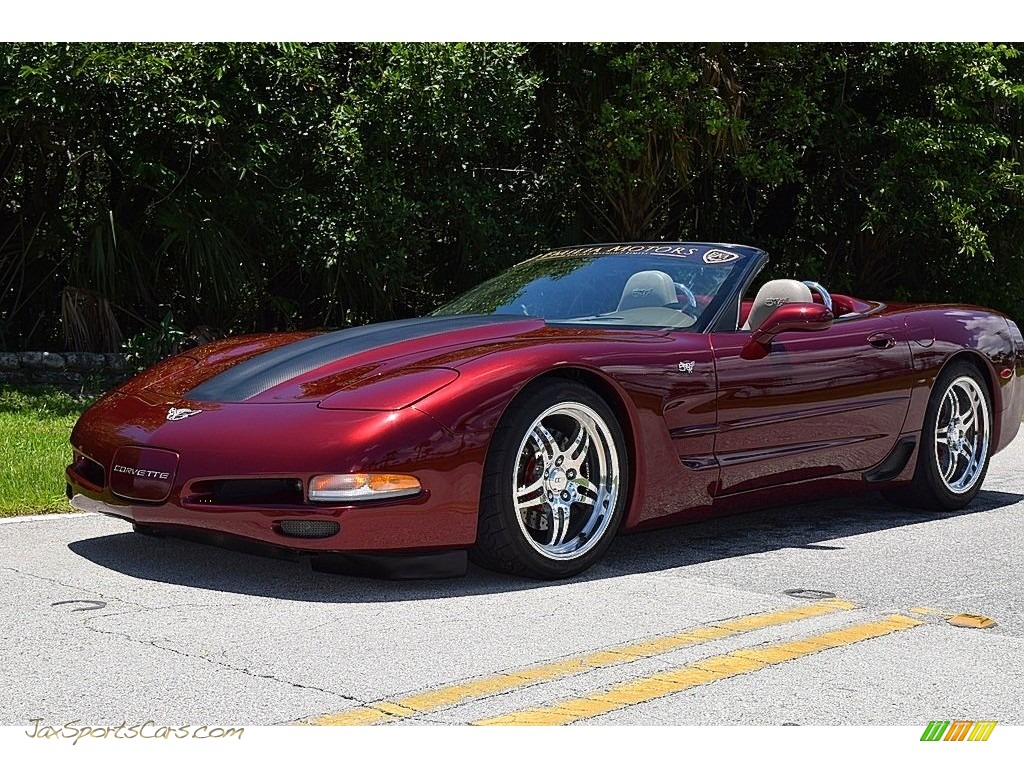 2003 Corvette Convertible - 50th Anniversary Red / Shale photo #14