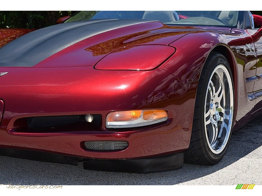 2003 Corvette Convertible - 50th Anniversary Red / Shale photo #16