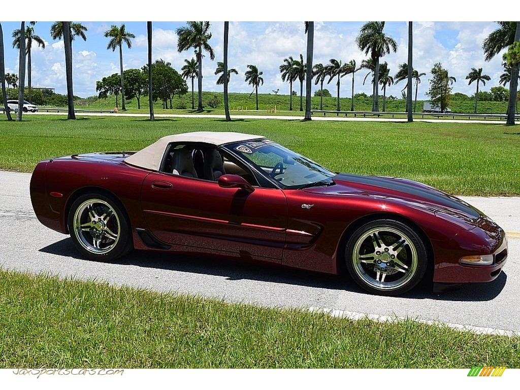 2003 Corvette Convertible - 50th Anniversary Red / Shale photo #18