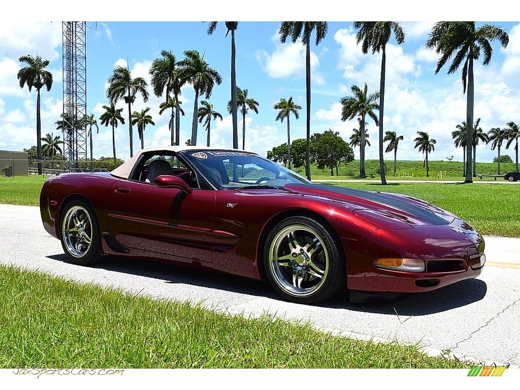 2003 Corvette Convertible - 50th Anniversary Red / Shale photo #20