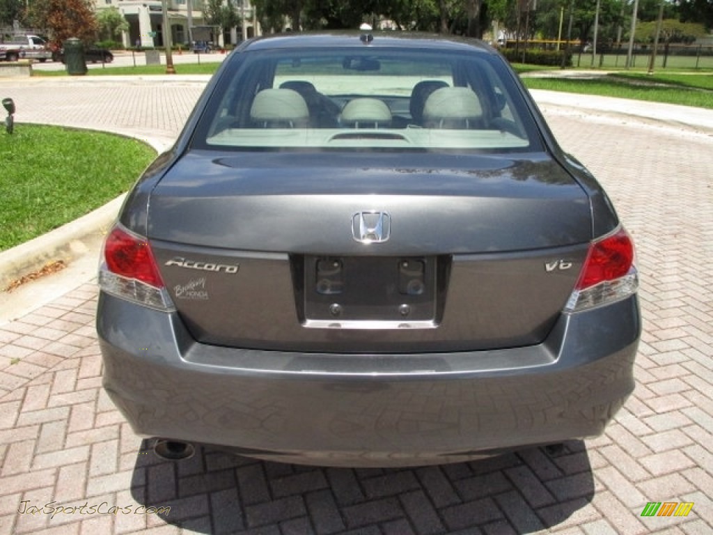 2009 Accord EX-L V6 Sedan - Polished Metal Metallic / Gray photo #7