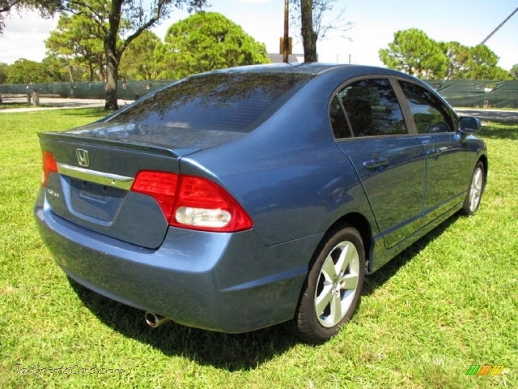 2010 Civic LX-S Sedan - Atomic Blue Metallic / Black photo #9