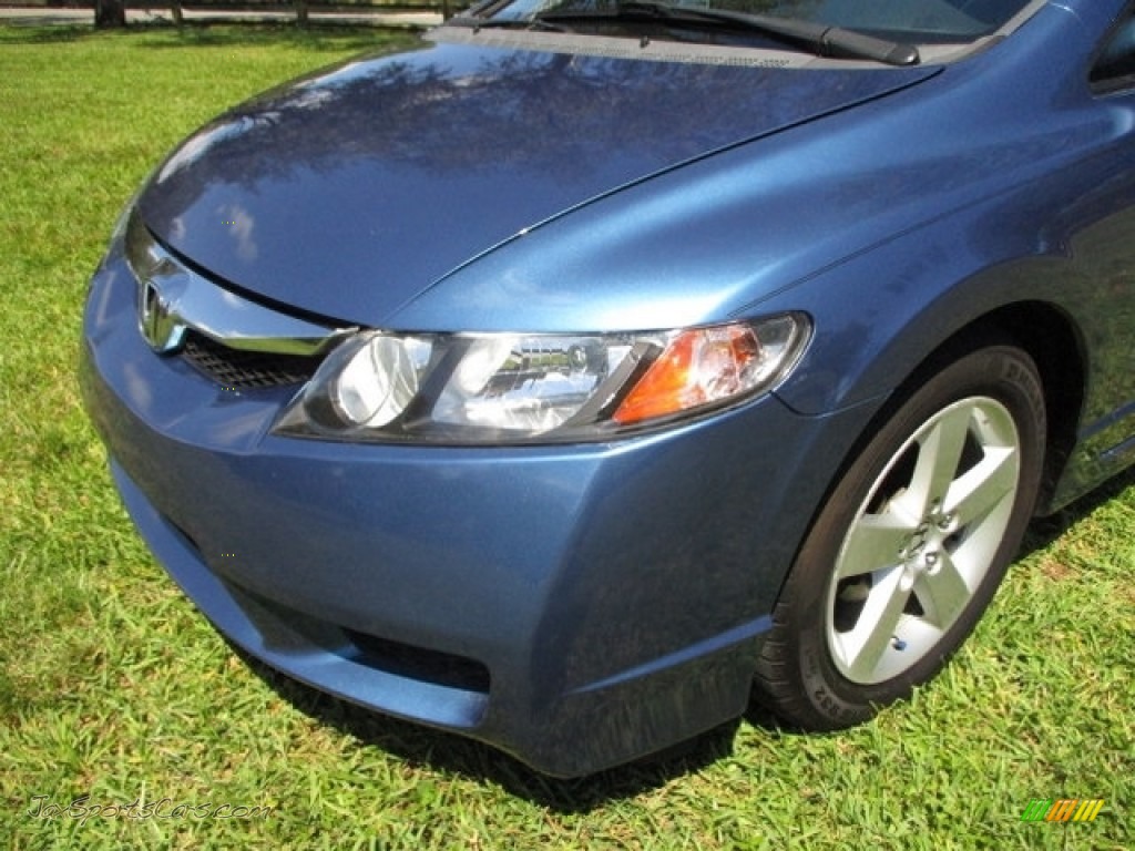 2010 Civic LX-S Sedan - Atomic Blue Metallic / Black photo #21