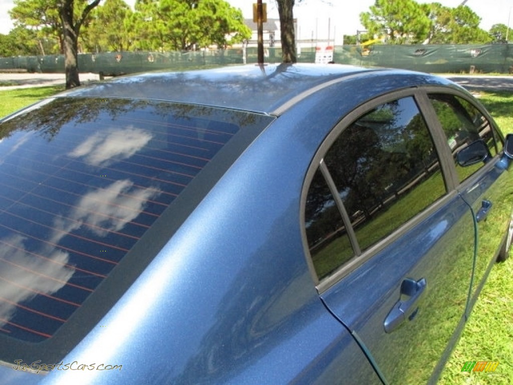 2010 Civic LX-S Sedan - Atomic Blue Metallic / Black photo #42