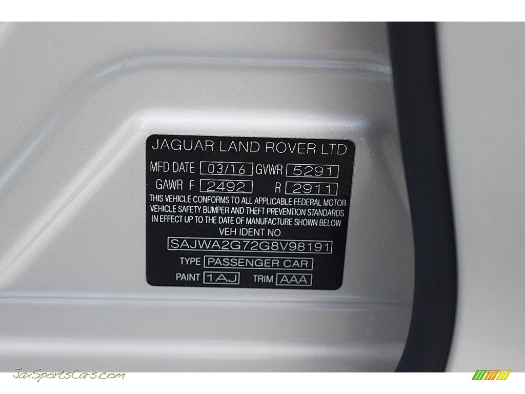2016 XJ L 3.0 AWD - Rhodium Silver Metallic / Cashew/Truffle photo #26