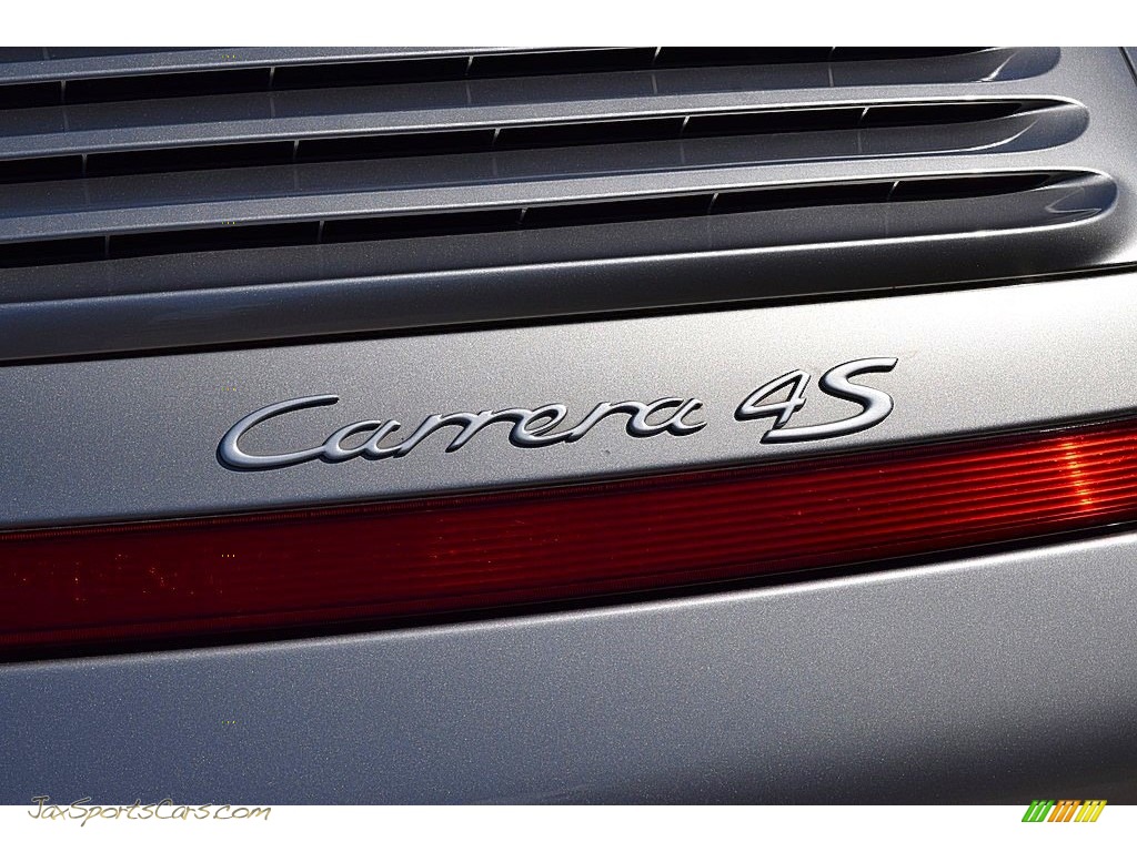 2011 911 Carrera 4S Coupe - Arctic Silver Metallic / Black photo #5