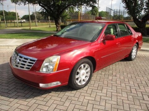Crystal Red 2008 Cadillac DTS Luxury