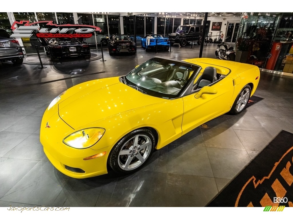 2006 Corvette Convertible - Velocity Yellow / Ebony Black photo #4