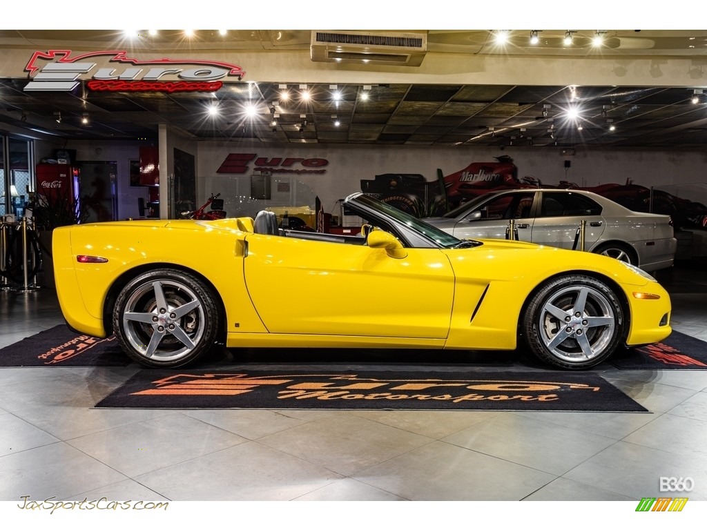 2006 Corvette Convertible - Velocity Yellow / Ebony Black photo #31