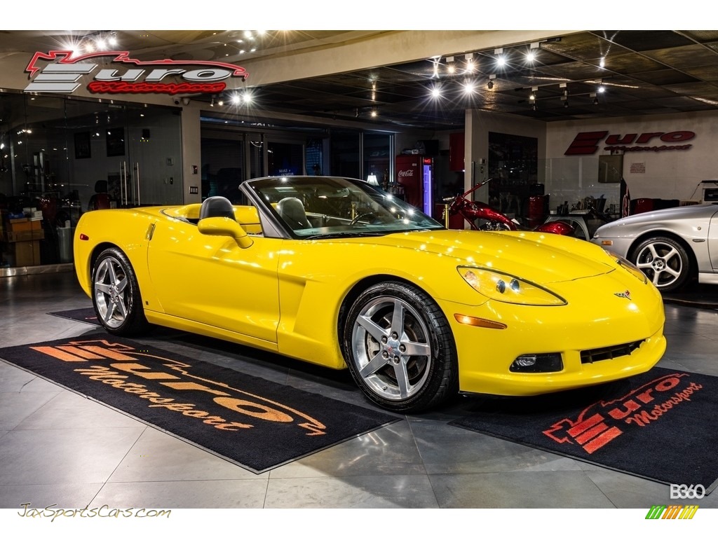 2006 Corvette Convertible - Velocity Yellow / Ebony Black photo #32