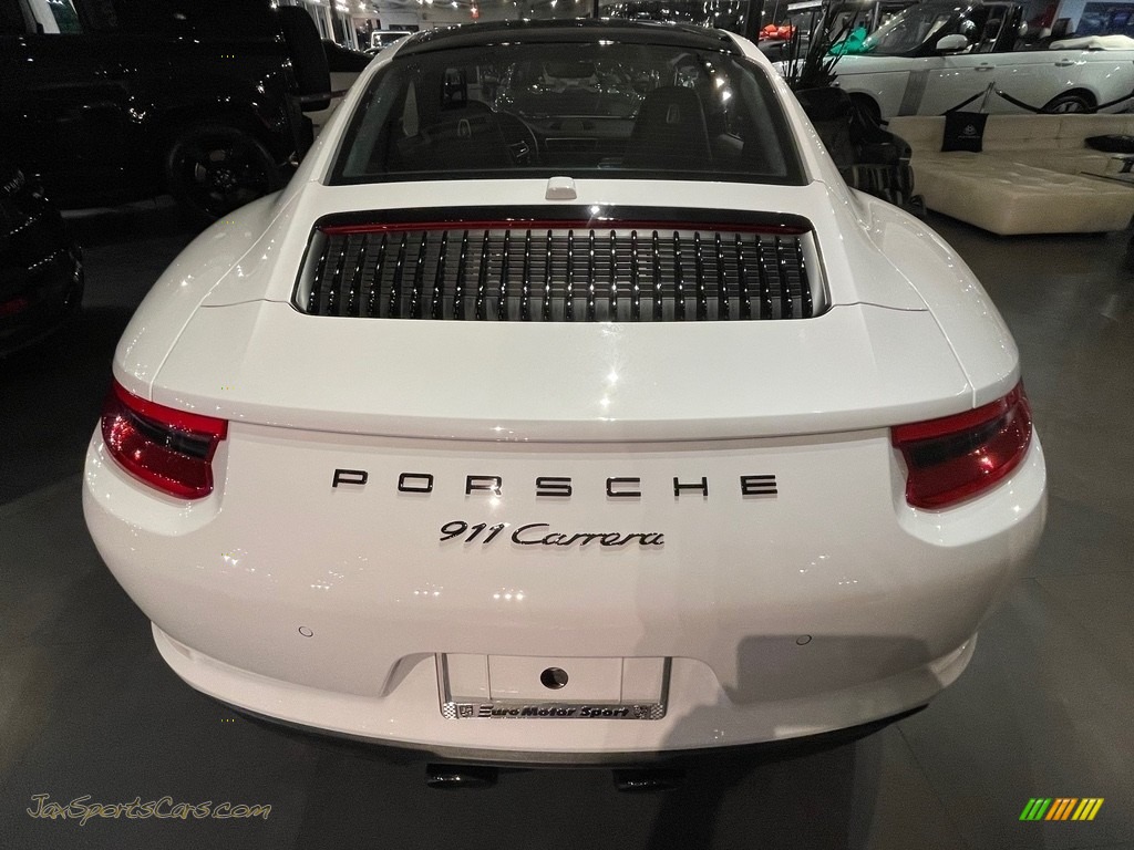 2018 911 Carrera Coupe - Carrara White Metallic / Black photo #6
