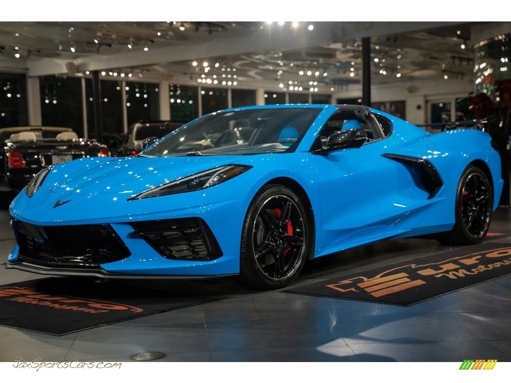 2021 Corvette Stingray Coupe - Rapid Blue / Tension/Twilight Blue photo #39