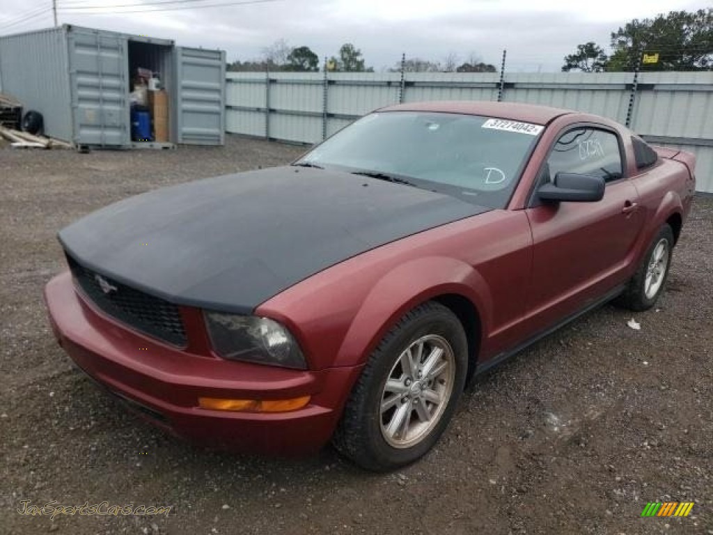 2006 Mustang V6 Premium Coupe - Redfire Metallic / Light Graphite photo #2