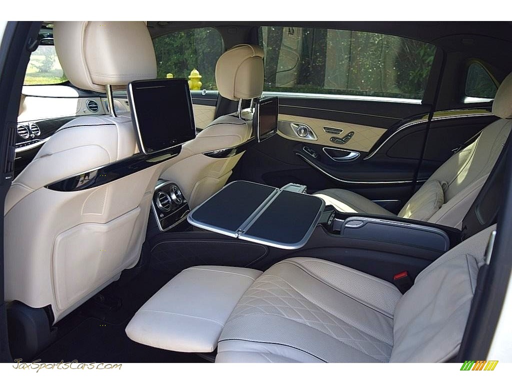 2016 S Mercedes-Maybach S600 Sedan - designo Diamond White Metallic / Porcelain/Black photo #32