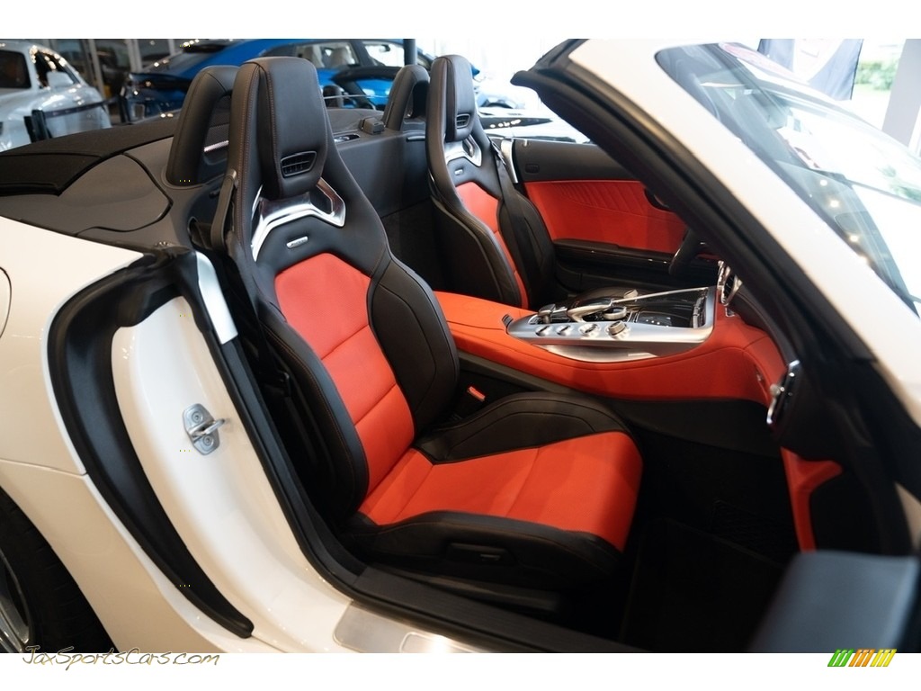2019 AMG GT C Roadster - designo Diamond White Metallic / Red Pepper/Black photo #3