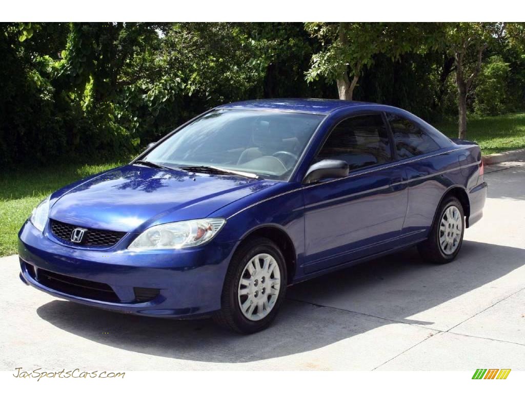 2004 Honda Civic LX Coupe in Fiji Blue Pearl photo 2 036799 Jax