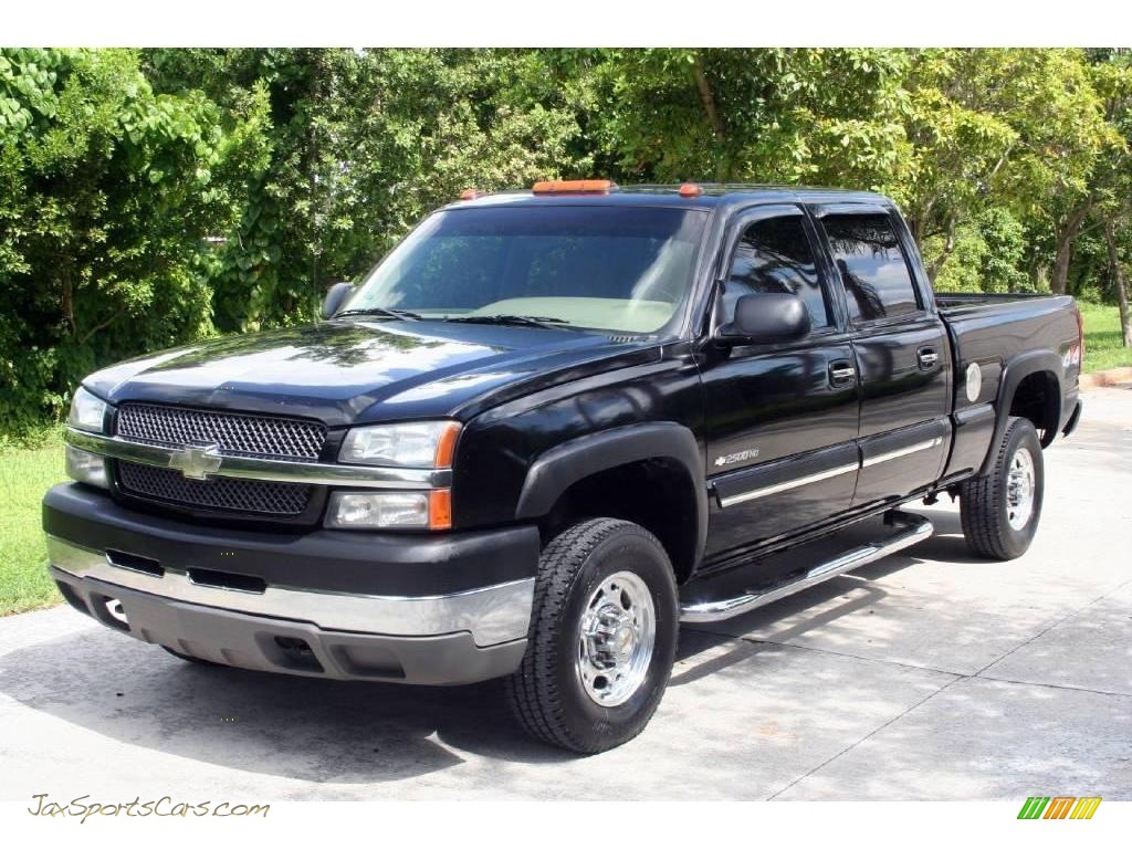 2003 Silverado 2500HD LS Crew Cab 4x4 - Black / Tan photo #1