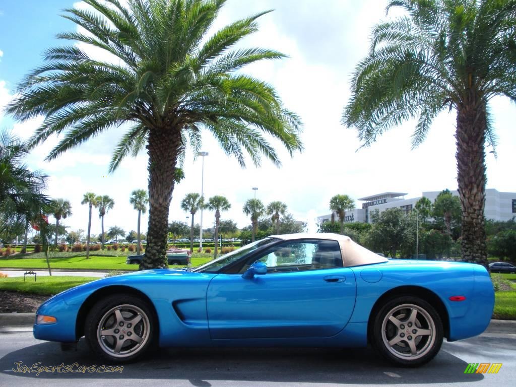 blue corvette convertible