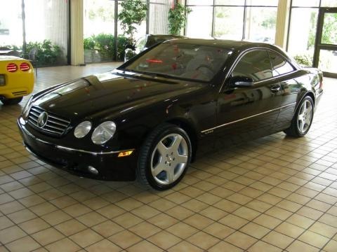 Black 2001 Mercedes-Benz CL 600