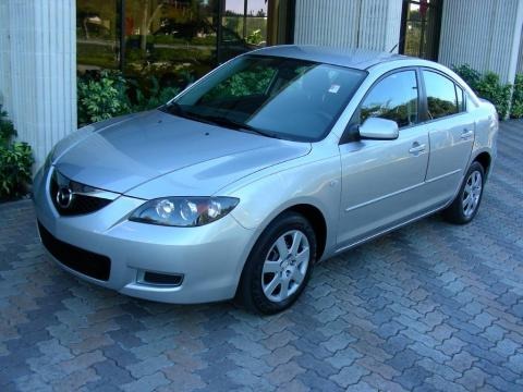 Sunlight Silver Metallic 2008 Mazda MAZDA3 i Sport Sedan