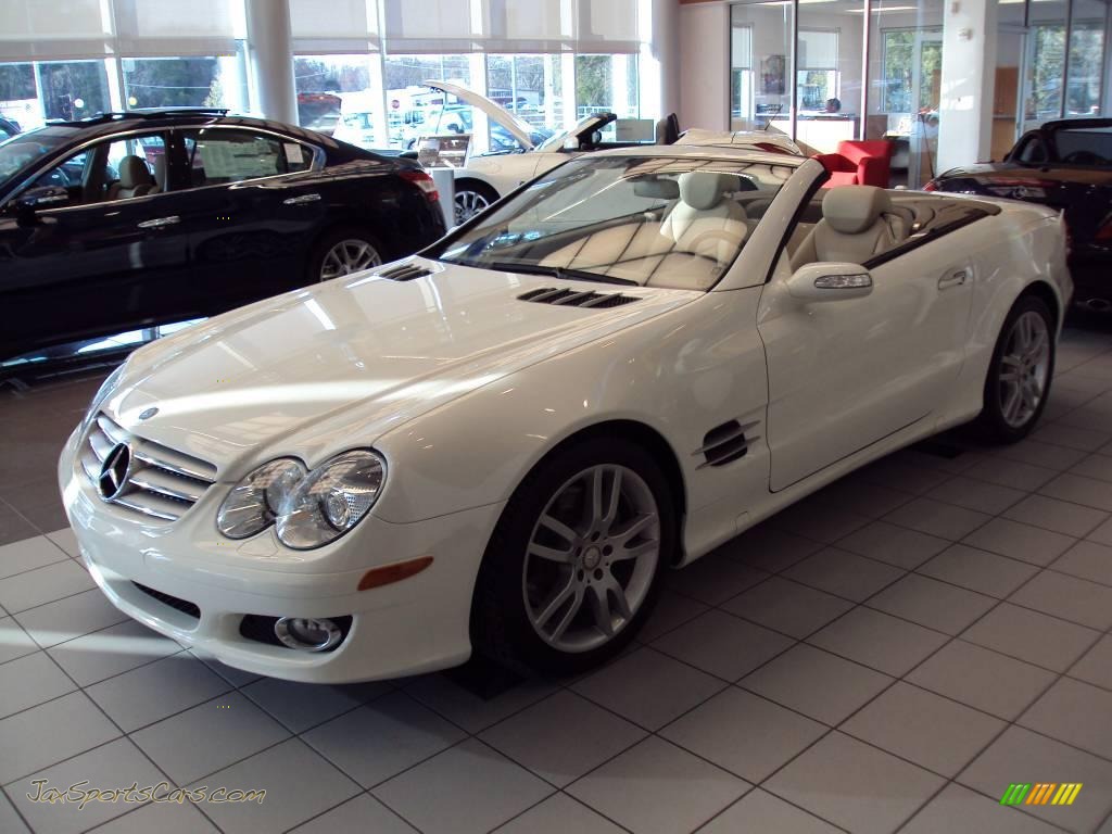 2008 MercedesBenz SL 550 Roadster in Alabaster White 140502 Jax Sports Cars Cars for sale