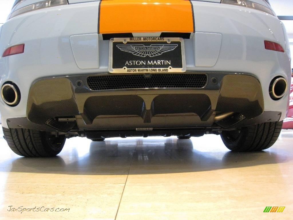 2010 V8 Vantage Coupe - Gulf Racing Blue/Orange / Obsidian Black photo #33