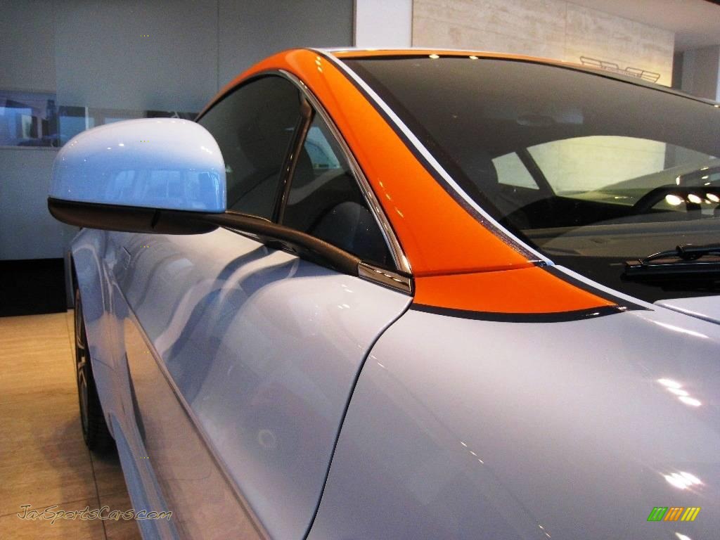 2010 V8 Vantage Coupe - Gulf Racing Blue/Orange / Obsidian Black photo #48