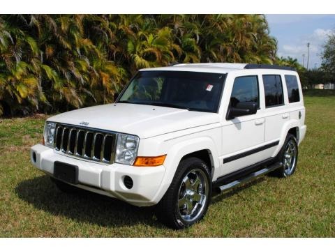 Stone White 2007 Jeep Commander Sport 4x4