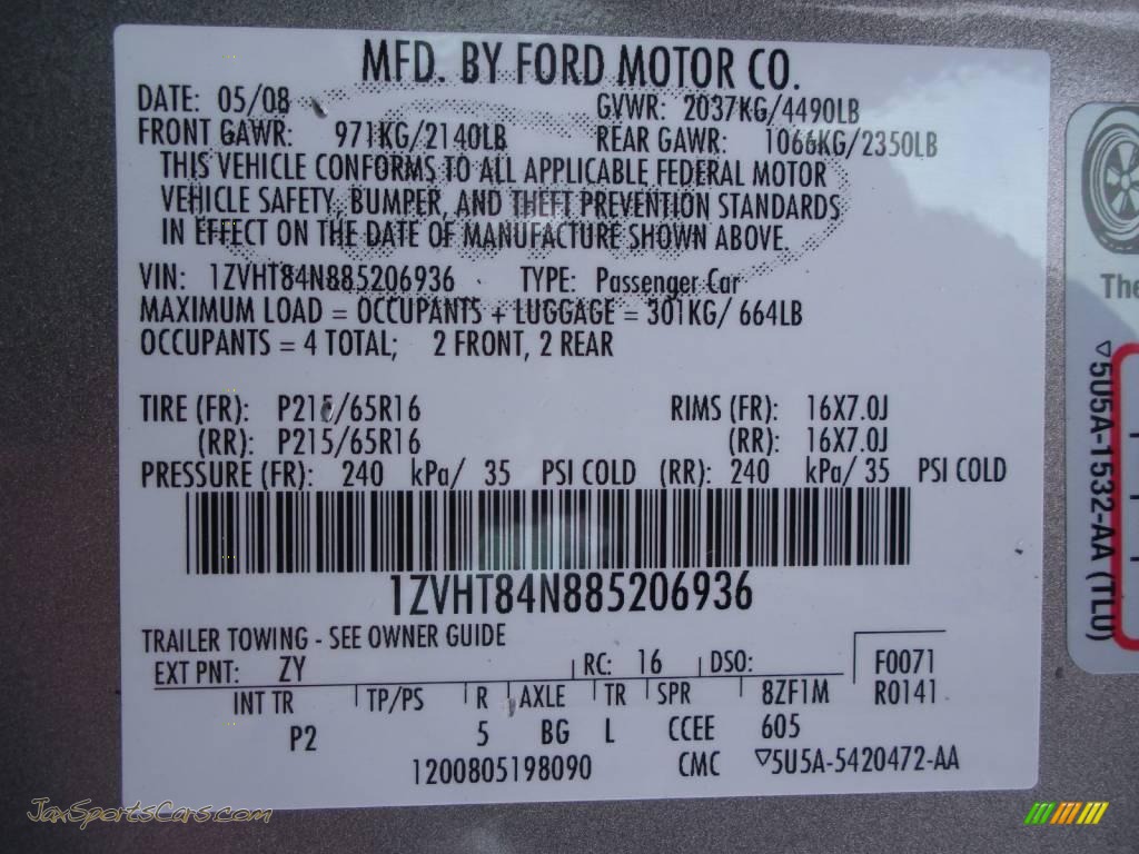 2008 Mustang V6 Deluxe Convertible - Vapor Silver Metallic / Light Graphite photo #29