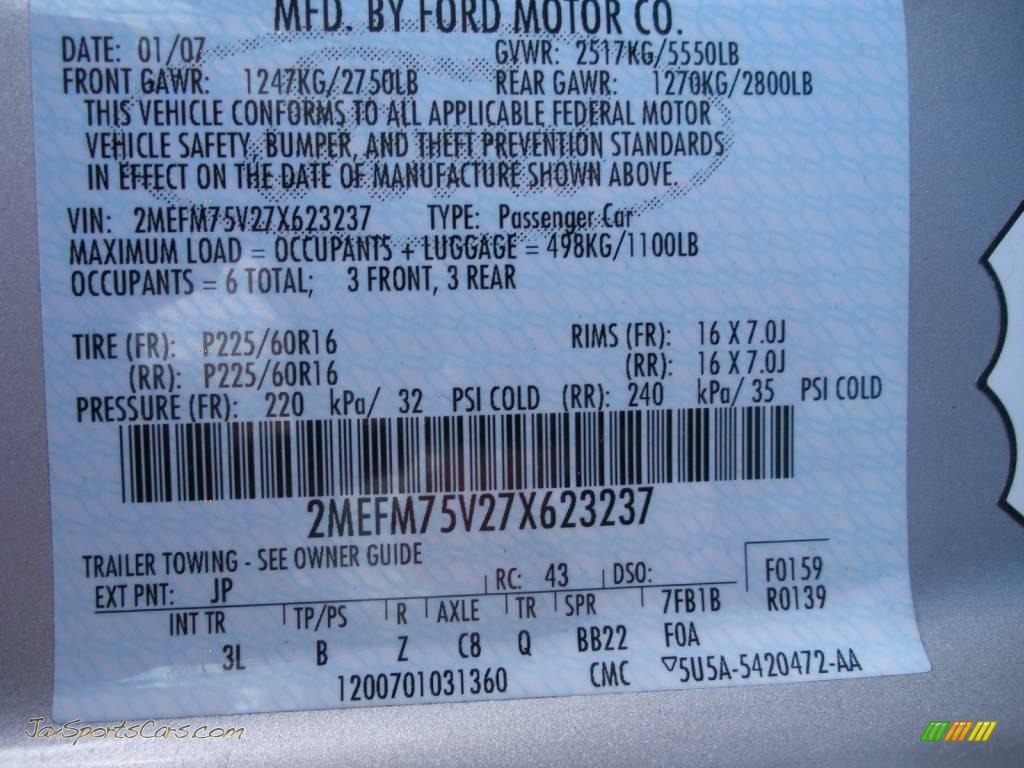 2007 Grand Marquis LS - Silver Birch Metallic / Medium Light Stone photo #24