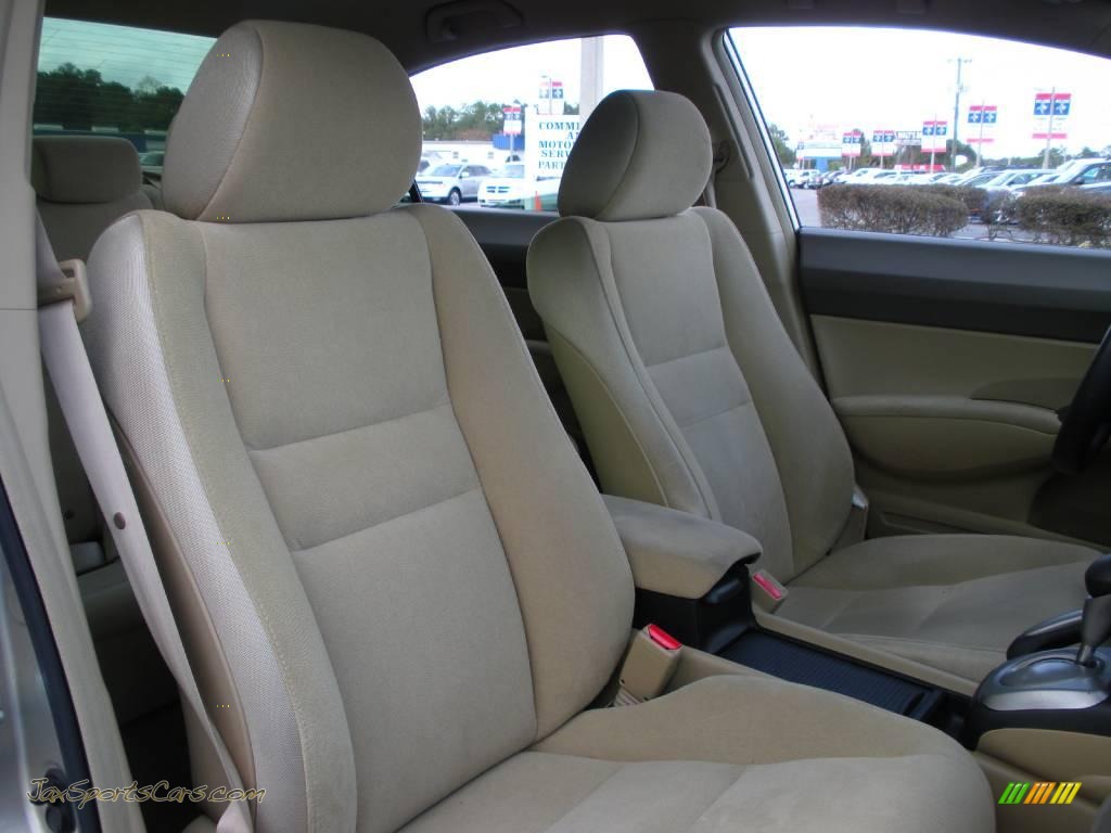2008 Civic LX Sedan - Borrego Beige Metallic / Ivory photo #16